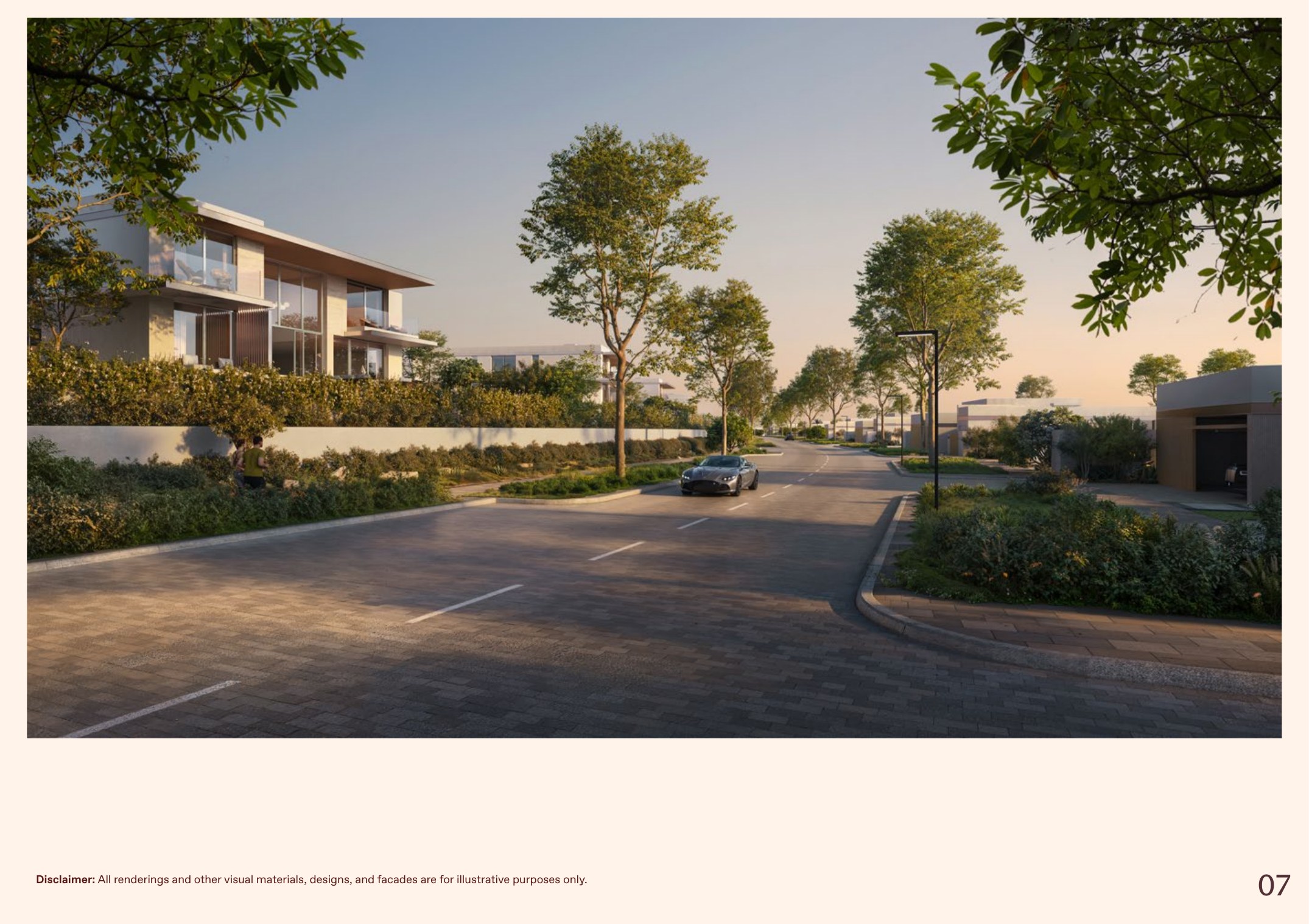 Bayn Core Villas street render